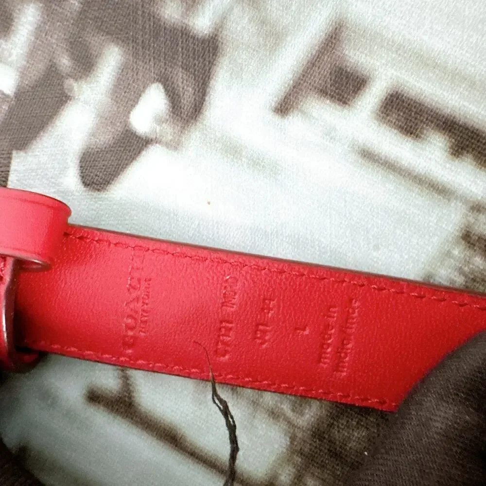 Coach C7121 Signature Buckle Belt With Horse And Carriage Print, 25 MM - Picture 8 of 9